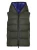 Ecoalf Doorgestikte bodywarmer kaki