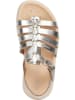 Geox Leder-Sandalen "Soleima" in Silber