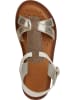 Geox Leder-Sandalen "Eolie" in Weiß/ Gold