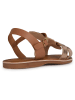Geox Leder-Sandalen "Eolie" in Hellbraun