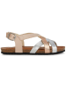Geox Sandalen "Chilene" in Beige/ Silber