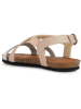 Geox Sandalen "Chilene" in Beige/ Silber