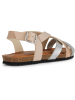Geox Sandalen "Chilene" in Beige/ Silber