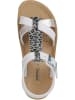 Geox Sandalen "Costarei" in Weiß/ Silber