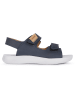 Geox Leren sandalen "Lightfloppy" antraciet