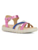 Geox Leren sandalen "Soleima" lichtroze/blauw