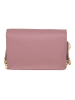 Anna Morellini Leder-Umhängetasche "Giusy" in Altrosa - (B)19 x (H)13 x (T)3 cm