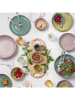 Maxwell & Williams 6-delige set: soepborden "Sienna" lichtblauw/groen - Ø 19 cm