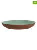 Maxwell & Williams 6-delige set: dinerborden "Sienna" lichtbruin/groen - Ø 26 cm