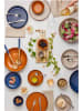 Maxwell & Williams 3-delige set: schalen "Sienna" lichtbruin/blauw - Ø 28 cm