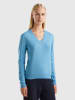 Benetton Woll-Pullover in Blau