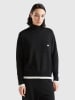 Benetton Sweter w kolorze czarnym