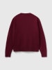 Benetton Pullover in Bordeaux/ Grau