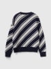 Benetton Wełniany sweter w kolorze granatowo-białym