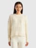 Benetton Woll-Pullover in Creme