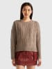 Benetton Woll-Pullover in Beige