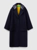 Benetton Wollen wintermantel donkerblauw