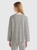 Benetton Blouse wit/zwart