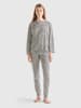 Benetton Blouse wit/zwart