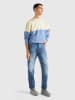 Benetton Sweter w kolorze niebiesko-kremowym