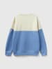Benetton Sweter w kolorze niebiesko-kremowym