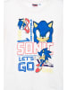 Sonic Longsleeve "Sonic" in Weiß/ Blau