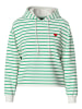 Pieces Hoodie "Chilli" in Creme/ Grün