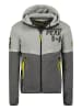 Canadian Peak Sweatjacke in Grau/ Anthrazit