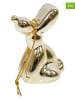HouseVitamin 2-delige set: kerstballen "Balloon Dog" goudkleurig - (L)6,5 x (B)5,5 cm