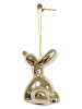 HouseVitamin 2-delige set: kerstballen "Balloon Dog" goudkleurig - (L)6,5 x (B)5,5 cm