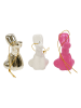 HouseVitamin 2er-Set: Christbaumkugeln ''Balloon Dog'' in Gold - (L)6,5 x (B)5,5 cm