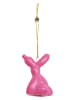 HouseVitamin 2-delige set: kerstballen "Balloon Dog" roze - (L)6,5 x (B)5,5 cm