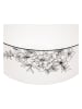HouseVitamin Schale ''Les Fleurs'' in Weiß/ Schwarz - (H)6 x Ø 14,5 cm