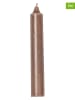 HouseVitamin 4er-Set: Stabkerzen ''XXL'' inTaupe - (H)25 x Ø 3,8 cm