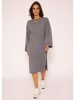 SASSYCLASSY Strickkleid in Grau