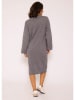SASSYCLASSY Strickkleid in Grau