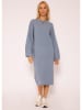 SASSYCLASSY Strickkleid in Blau