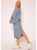 SASSYCLASSY Strickkleid in Blau