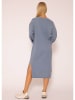 SASSYCLASSY Strickkleid in Blau