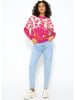 SASSYCLASSY Pullover in Pink/ Weiß/ Orange