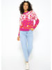 SASSYCLASSY Pullover in Pink/ Weiß/ Orange