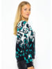SASSYCLASSY Pullover in Schwarz/ Weiß/ Grün