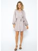 SASSYCLASSY Kleid in Hellbraun