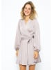 SASSYCLASSY Kleid in Hellbraun