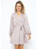 SASSYCLASSY Kleid in Hellbraun