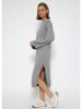 SASSYCLASSY Strickkleid in Grau