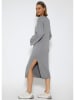 SASSYCLASSY Strickkleid in Grau