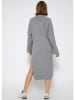 SASSYCLASSY Strickkleid in Grau