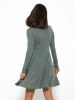 SASSYCLASSY Jerseykleid in Khaki