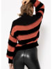 SASSYCLASSY Pullover in Schwarz/ Rot